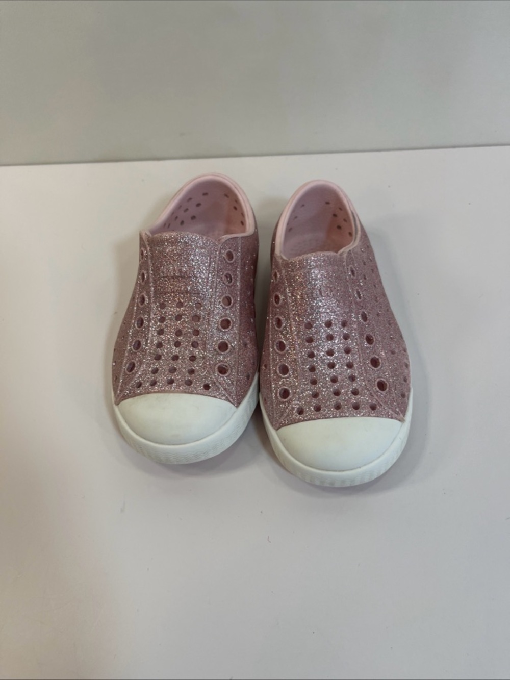 Native Shoes Glitter Pink Jefferson Child Size C6 Toddler Water Shoes